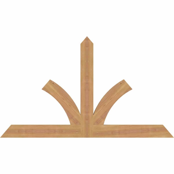Ekena Millwork Richland Timber Gable Bracket, Western Red Cedar, 48"W x 28"H x 1 1/2"D x 3 1/2"F, 14/12 Pitch GBW048X28X0204RIC00SWR - main